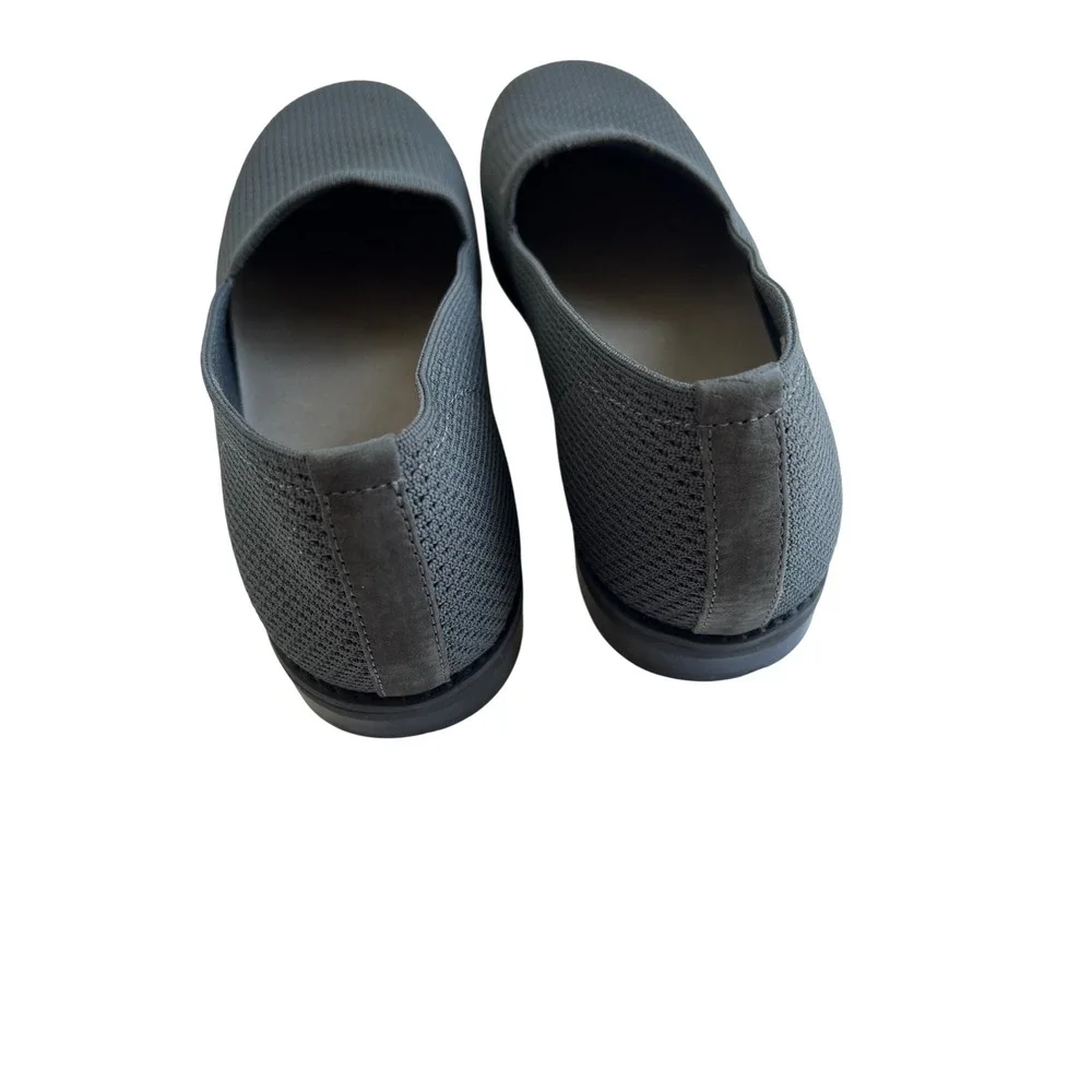 Eileen Fisher Womens Gray Knit Slip On Loafers Flats‎ Shoes Size 8